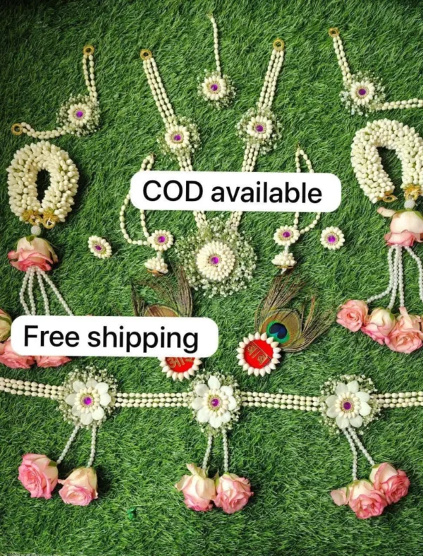 Artificial Flower Jewellery Set 14