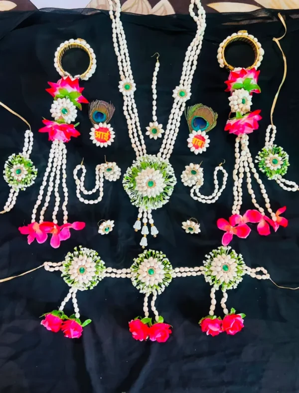 Artificial Flower Jewellery Set 15