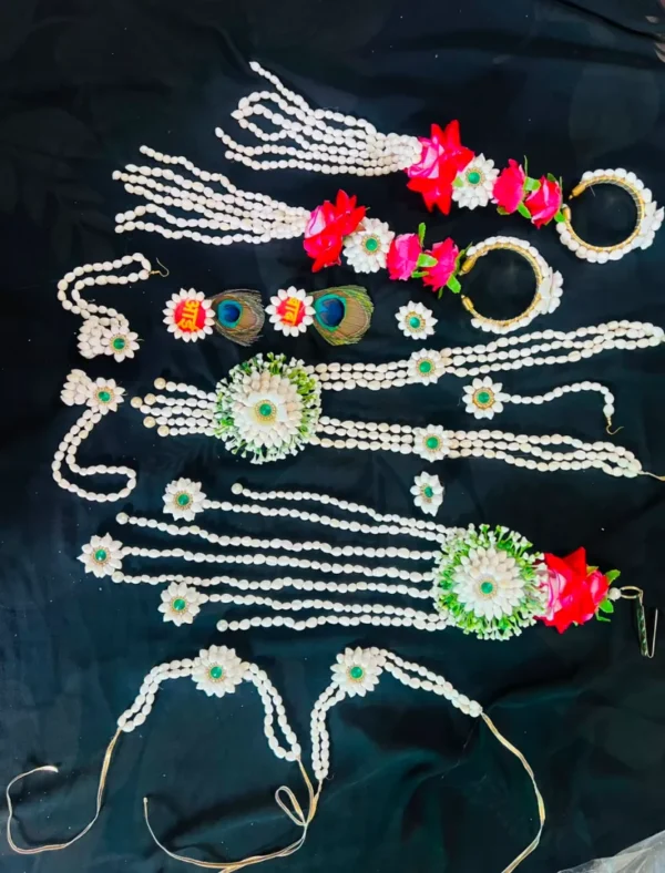 Artificial Flower Jewellery Set 18