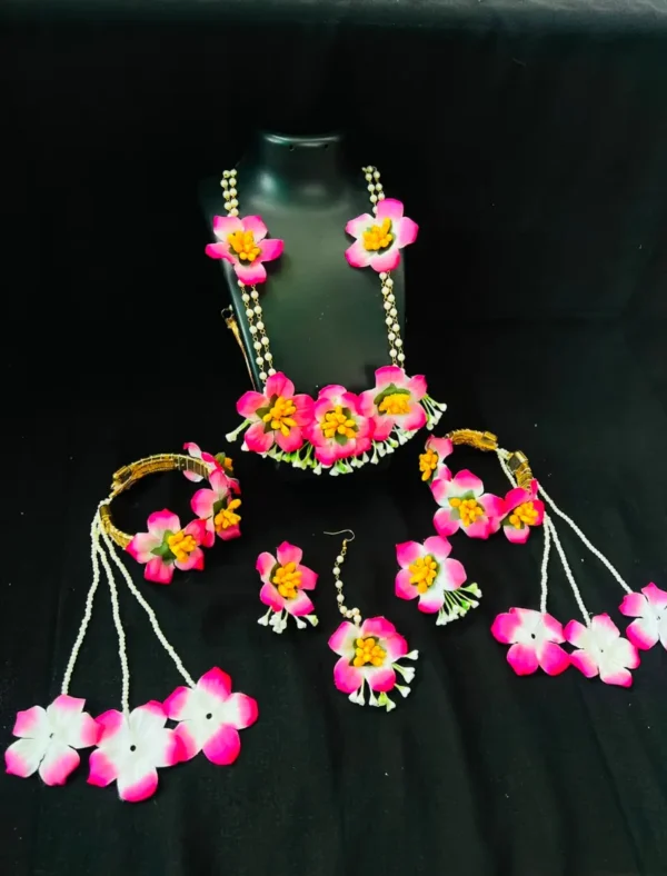 Artificial Flower Jewellery Set 23