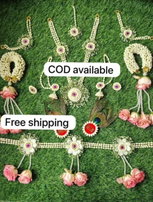 Artificial Flower Jewellery Set 52