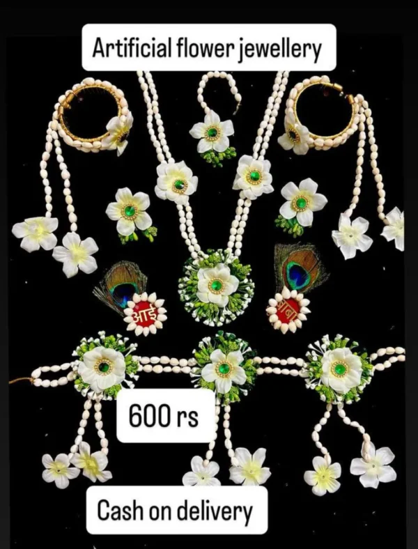 Artificial Flower Jewellery Set 6